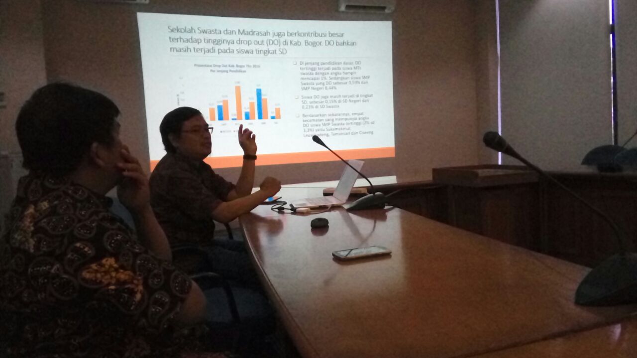 Presentasi Temuan Awal Riset PER Pendidikan Article 33 dengan Bappeda Kabupaten Bogor