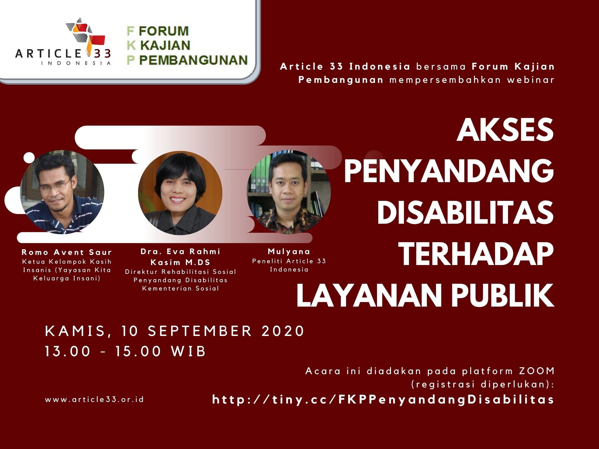 FORUM KAJIAN PEMBANGUNAN: AKSES PENYANDANG DISABILITAS TERHADAP LAYANAN PUBLIK