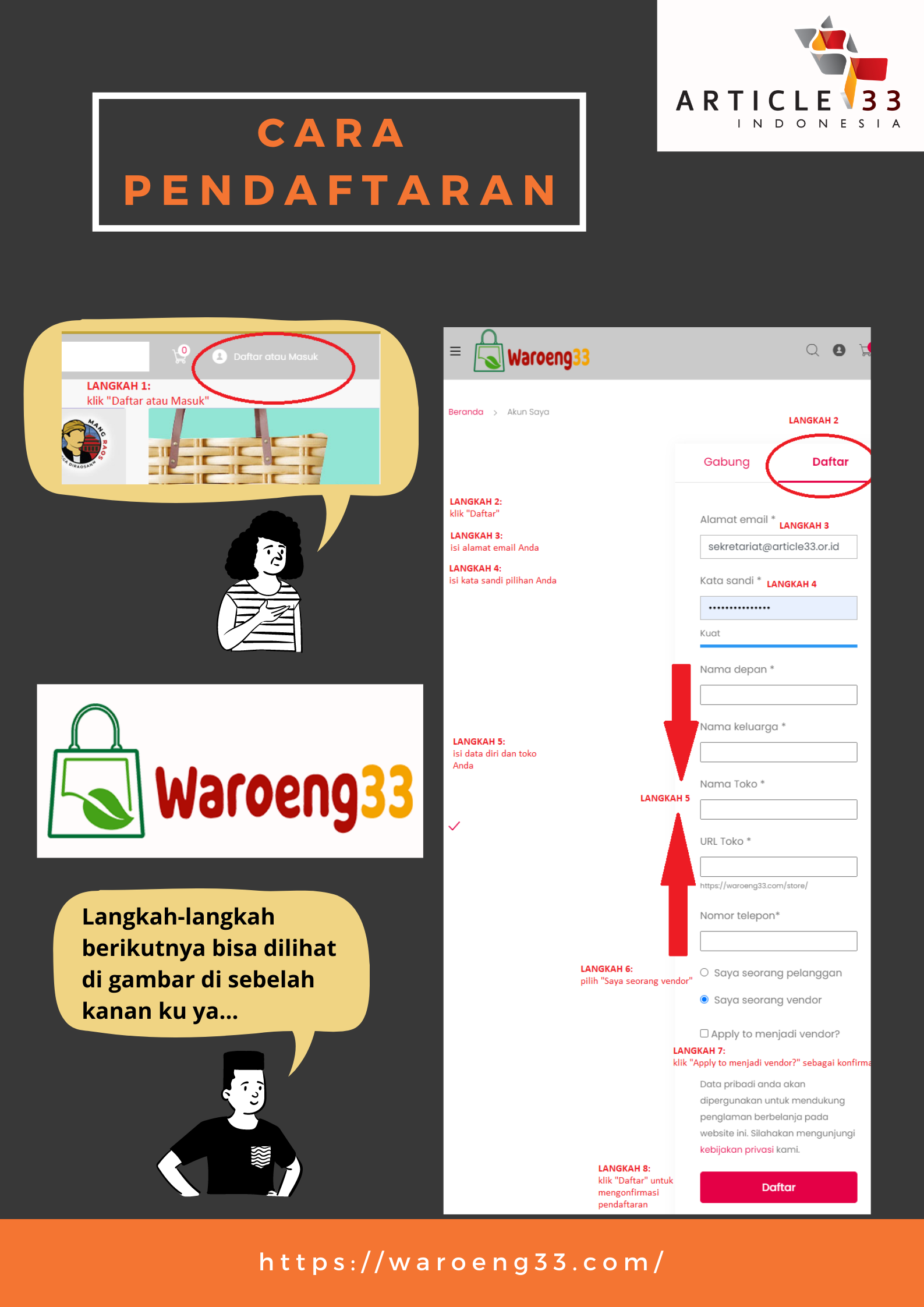 CARA MENJADI VENDOR WAROENG33