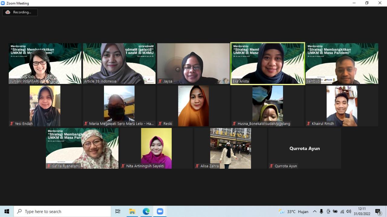 Ringkasan Kegiatan Mentorship Waroeng33