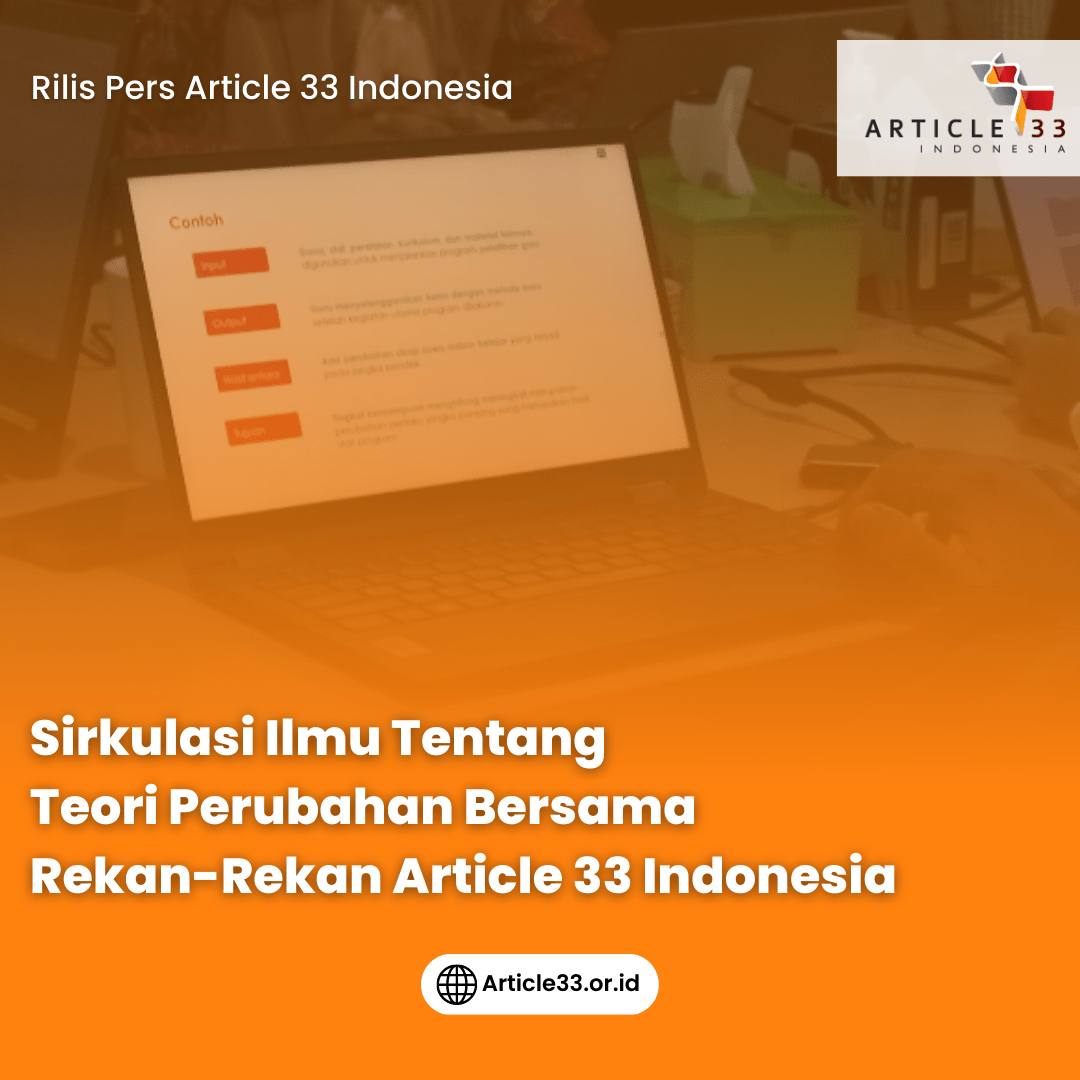 Sirkulasi Ilmu Tentang Teori Perubahan Bersama Rekan-Rekan Article 33 Indonesia