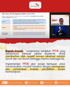 Hasil Kegiatan FKP Seri 1: "PPDB, Bisakah Memeratakan Kualitas Pendidikan?"