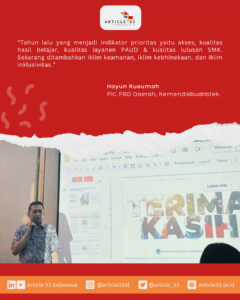 Kegiatan Batch 1: ” Pengenalan Rapor Pendidikan dan Pemanfaatannya Untuk Perencanaan” di Jakarta