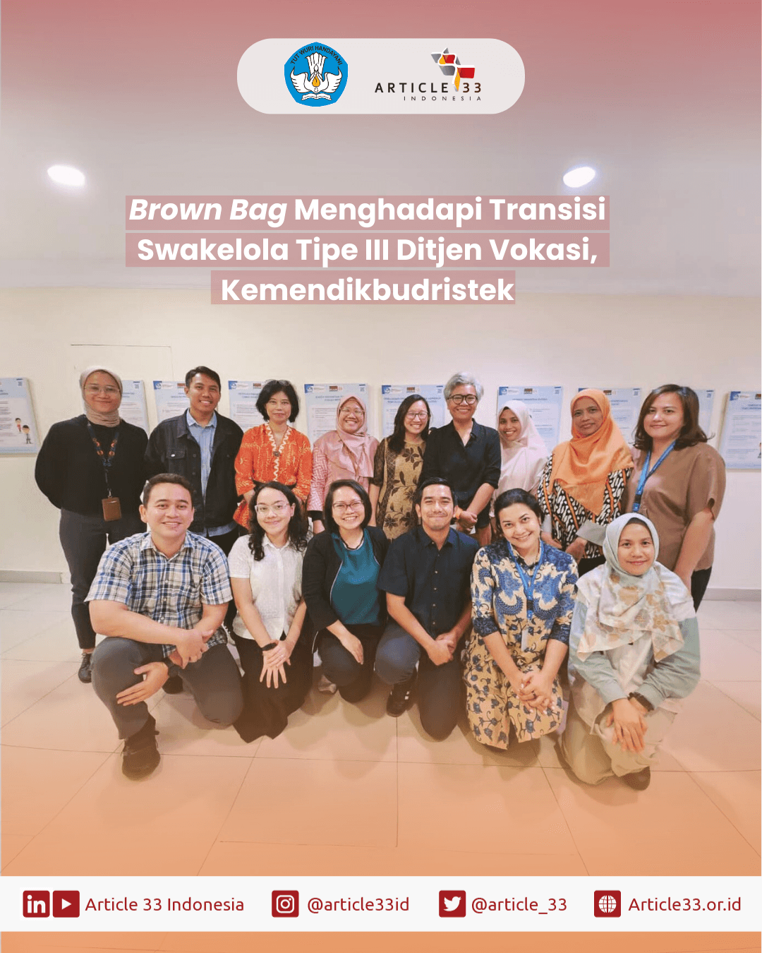 Brown Bag Menghadapi Transisi: Swakelola Tipe III – Ditjen Vokasi