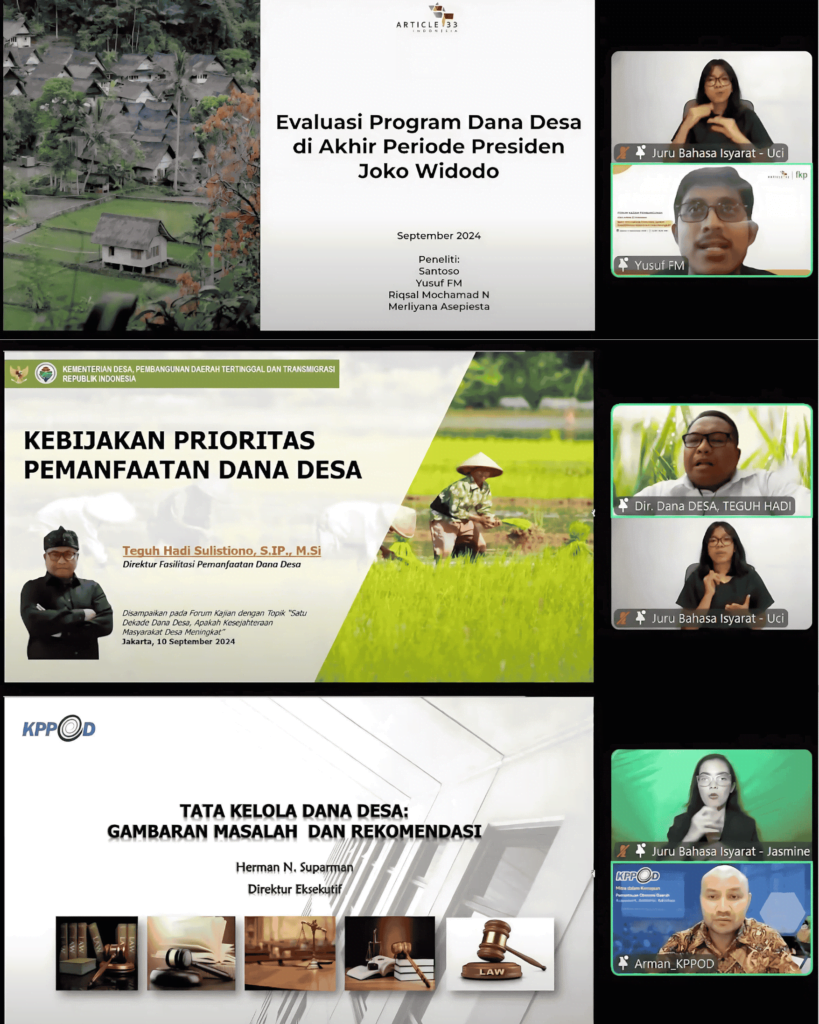 Satu dekade Dana Desa, apakah menigkatkan kesejahteraan masyarakat desa?