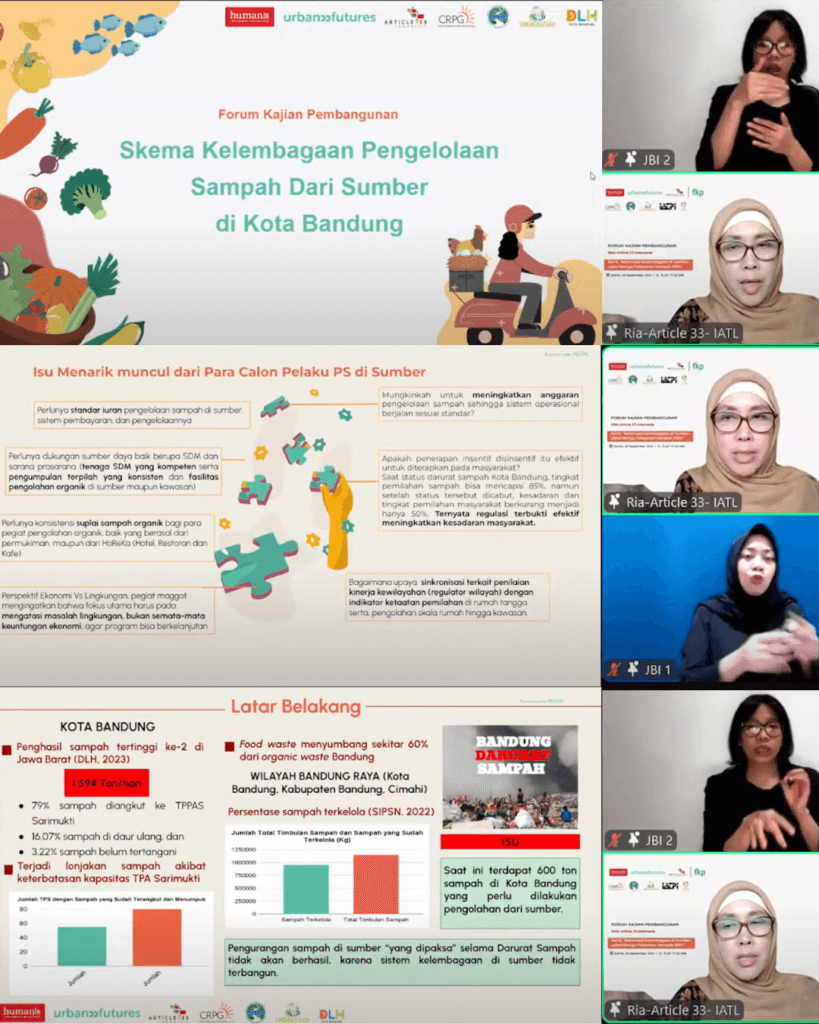 Reformasi Kelembagaan di Sumber – Jalan Menuju Pelayanan Sampah 100%