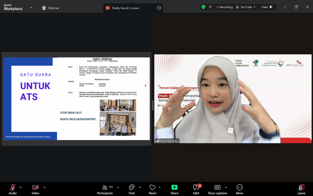 [Siaran Pers] Forum Kajian Pembangunan 2025 A33 Seri 1 "Wajib Belajar: Memastikan Setiap Anak Bersekolah"