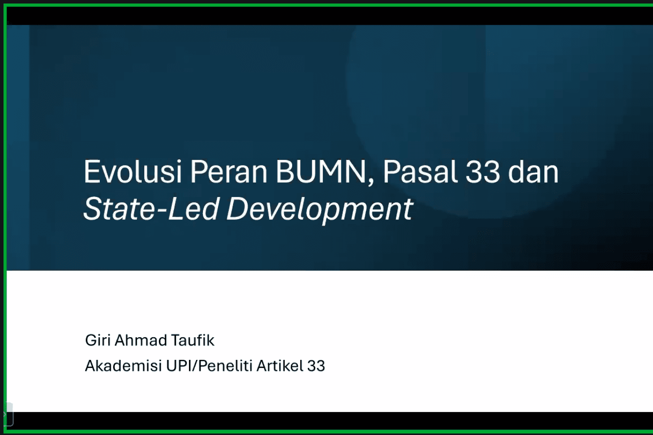 [Siaran Pers] Diskusi Publik: “Wacana Nasionalisasi Tambang: Apakah Menjamin Kemakmuran Rakyat?”