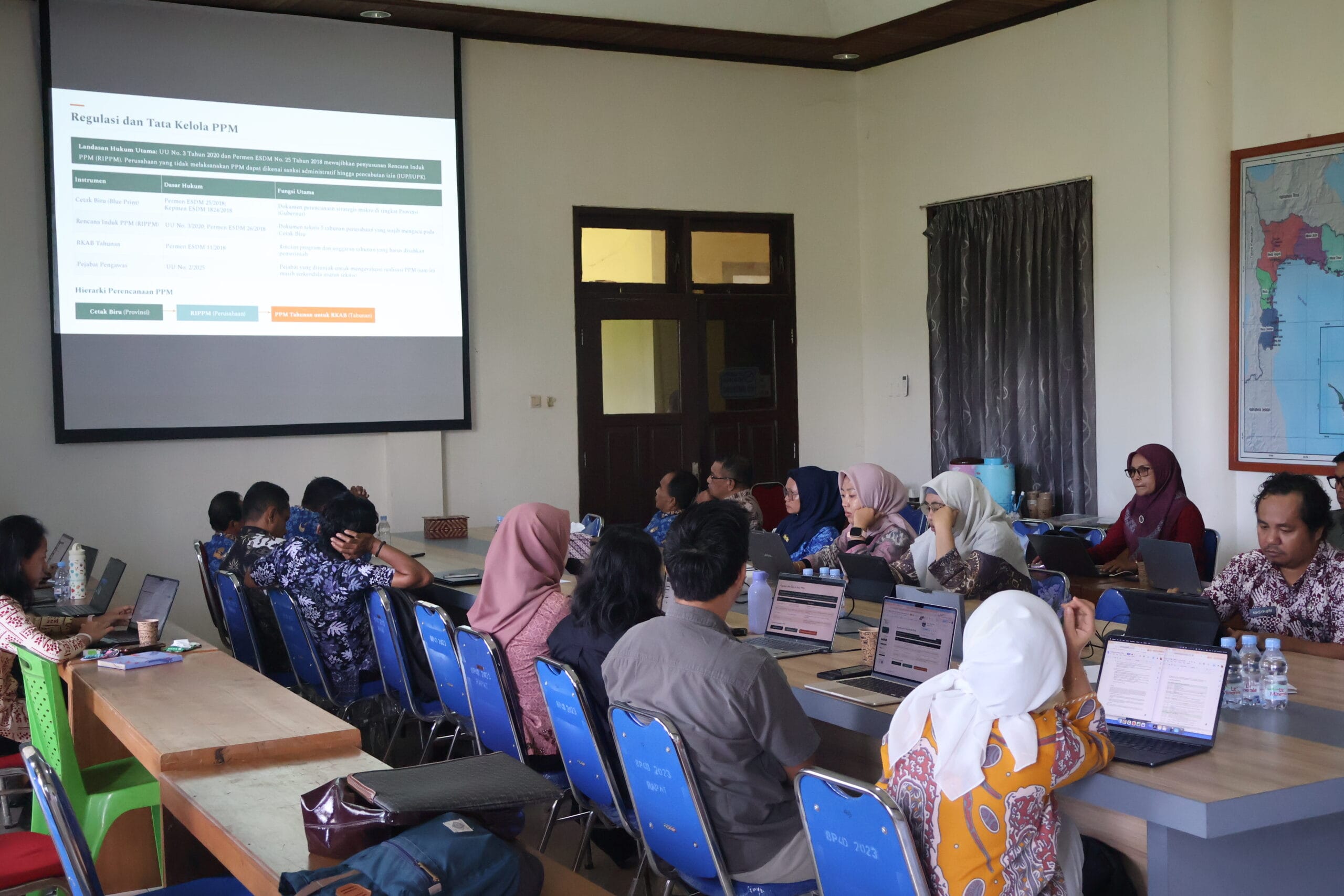 Focus Group Discussion (FGD) Penguatan Tata Kelola Program Pengembangan dan Pemberdayaan Masyarakat (PPM) di Kabupaten Halmahera Tengah