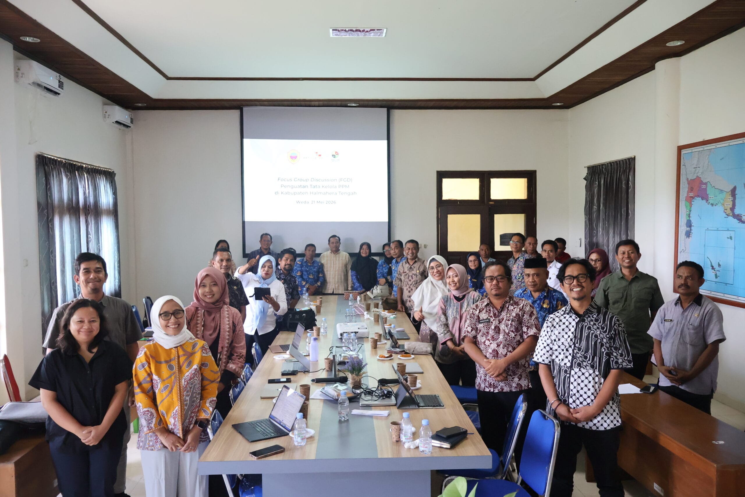 Focus Group Discussion (FGD) Penguatan Tata Kelola Program Pengembangan dan Pemberdayaan Masyarakat (PPM) di Kabupaten Halmahera Tengah