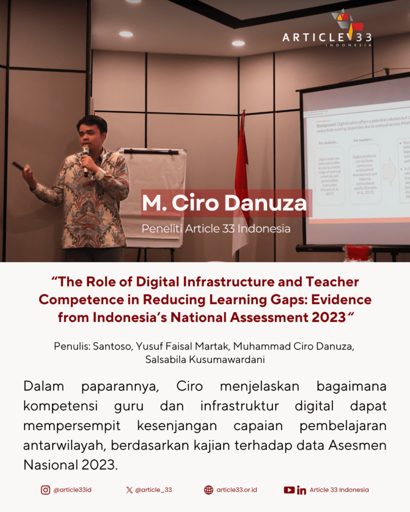 Article 33 Indonesia Dorong Isu Kesenjangan Pembelajaran hingga Transisi Energi dalam IRSA 2025