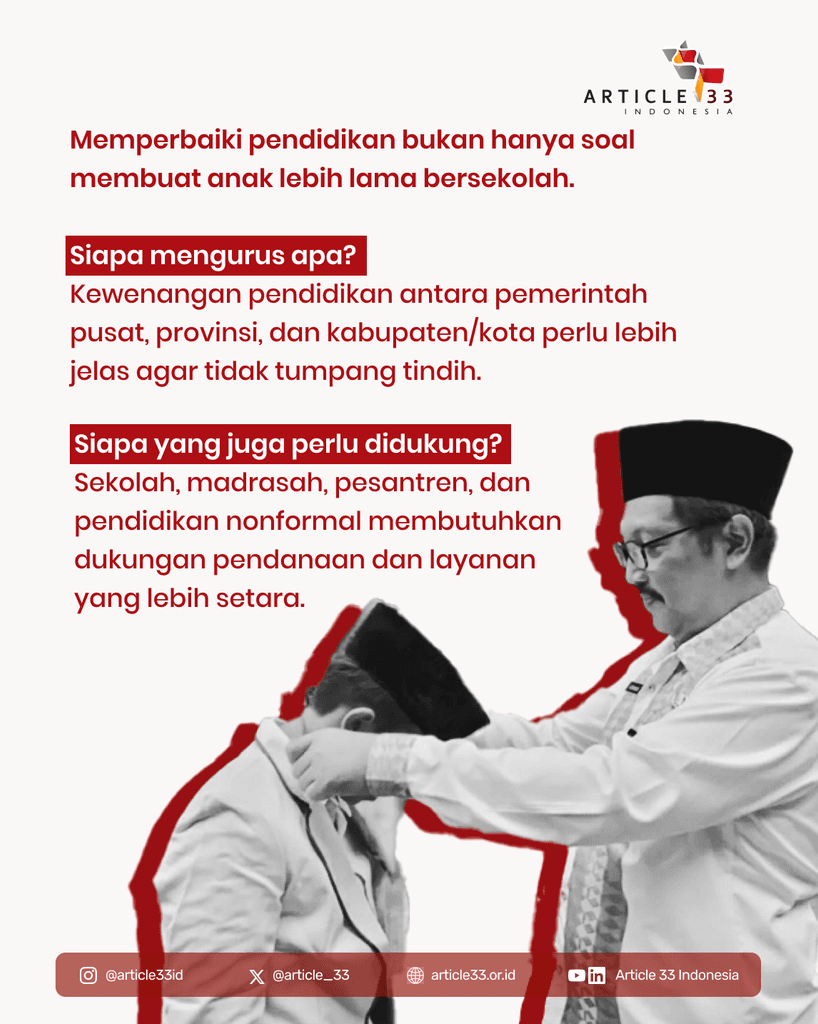 Di Balik Satu Anak yang Bersekolah, Ada Satu Sistem yang begitu Besar