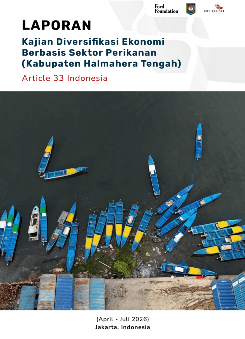Kajian Diversifikasi Ekonomi Berbasis Sektor Perikanan (Kabupaten Halmahera Tengah)