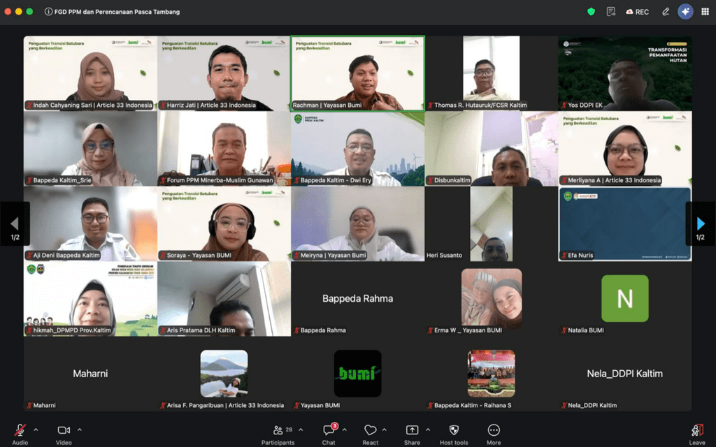 Penguatan Tata Kelola PPM Dalam Mendukung Transformasi Ekonomi dan Perbaikan Mekanisme Pascatambang Provinsi Kalimantan Timur