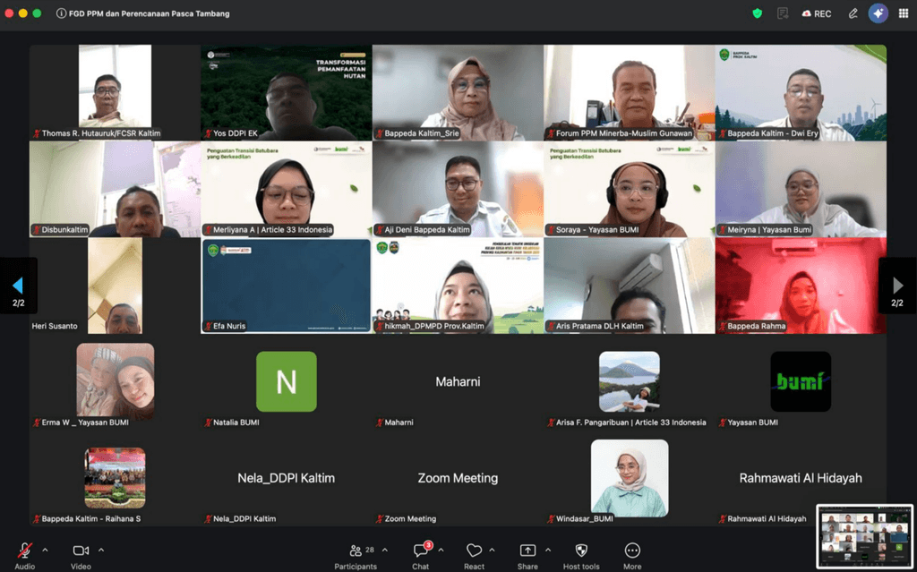 Penguatan Tata Kelola PPM Dalam Mendukung Transformasi Ekonomi dan Perbaikan Mekanisme Pascatambang Provinsi Kalimantan Timur
